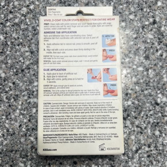 Short Turquoise Press On Square Nail - Picture 4 of 7